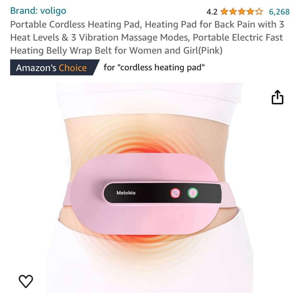 Portable heating pad